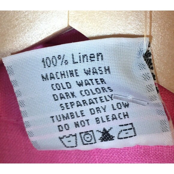 Click CMC Top Women's Size Small Pink 3/4 Sleeve Button Up Color Me Cotton - Picture 6 of 7